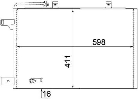 Радіатор кондиціонера MAHLE / KNECHT AC370000S (фото 1)