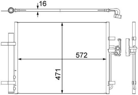 Радиатор кондиционера AC 441 000S