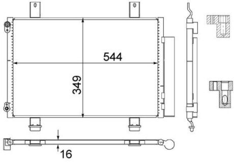 Радиатор кондиционера AC 456 000S