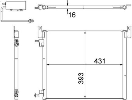 Радиатор кондиционера AC499000S