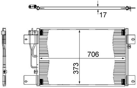 Радиатор кондиционера AC 533 000S