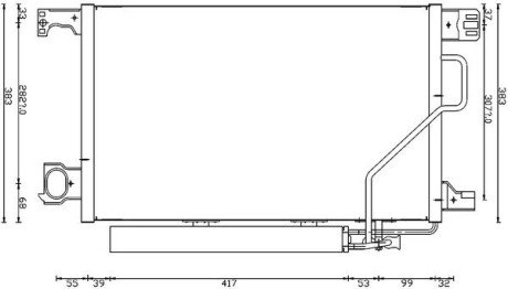 Радіатор кондиціонера AC662000S