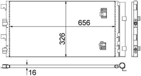 Радиатор кондиционера AC 724 000S