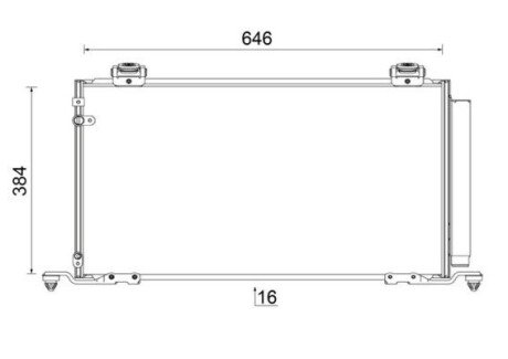 Радиатор кондиционера AC 823 000S