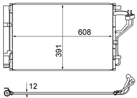 Радіатор кондиціонера AC867000S