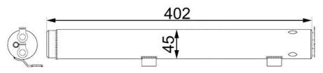 Осушувач кондиціонера W203/W204/S203/S204/CL203/C209/W251/W164 3.0-6.3 06-MEGANE/SMART  ROADSTER AD 285 000S