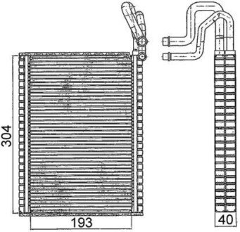 Випаровувач, кондиціонер AE116000S