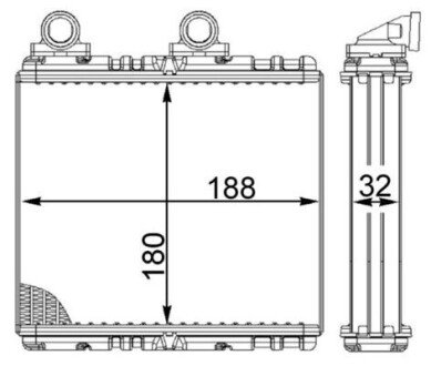 Радіатор пічки AH222000S