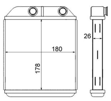 Радиатор печки AH 237 000S