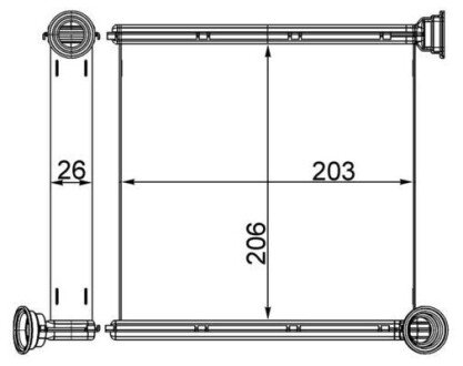 Радiатор опалення AH 256 000S