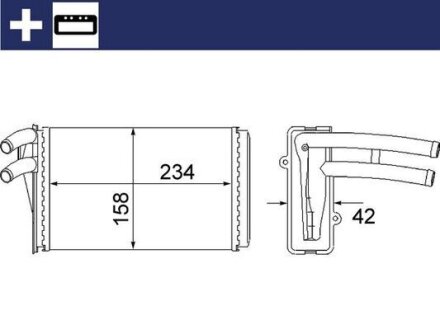 Радіатор пічки AH54000S