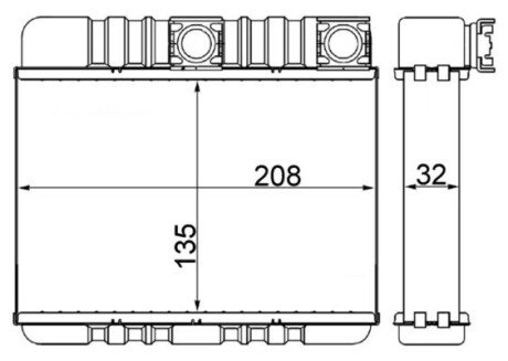 Радиатор печки AH 87 000S