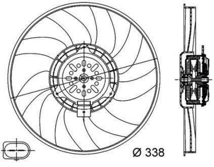 Вентилятор MAHLE / KNECHT CFF 313 000S (фото 1)