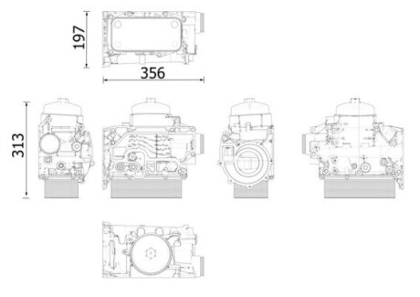 Охолоджувач мастила MAHLE / KNECHT CLC303000S (фото 1)