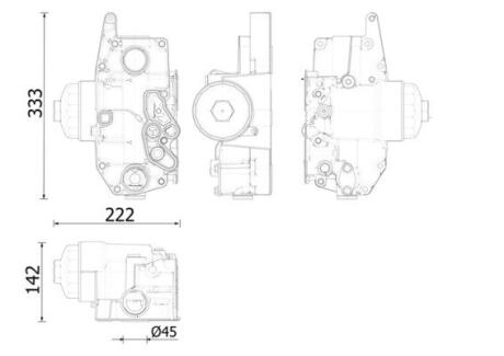 Охолоджувач мастила MAHLE / KNECHT CLC 310 000S (фото 1)