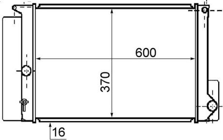 Радіатор охолоджування двигуна CR 1078 000S