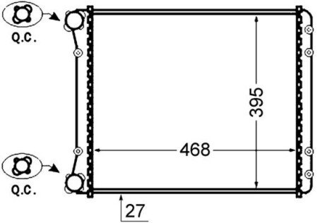 Радіатор охолодження CR 1418 000S