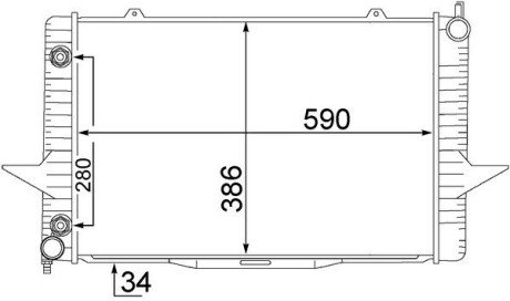 Радіатор охолодження CR 1544 000S