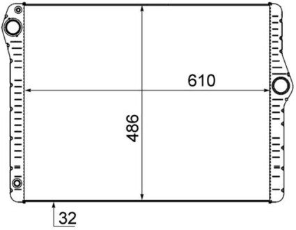 Радіатор охолодження CR 1585 000S