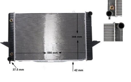 Радиатор 388 mm VOLVO Mahle CR164000S