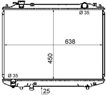 Радіатор охолодження CR 1746 000S