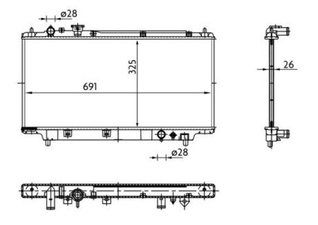 Радіатор охолоджування CR 183 000S