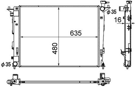 Радіатор охолодження CR 1891 000S