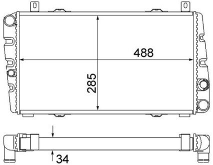 Радіатор охолодження CR 2034 000S