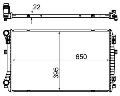 Радіатор охолодження CR 2054 000S