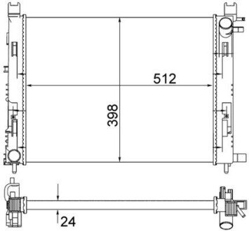 Радіатор охолоджування CR 2166 001S