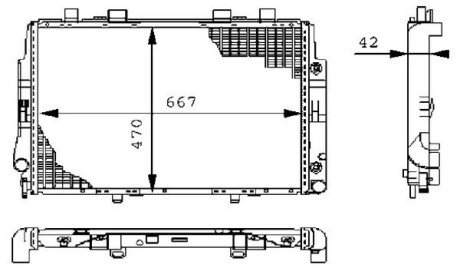 Радіатор охолодження CR 247 000S