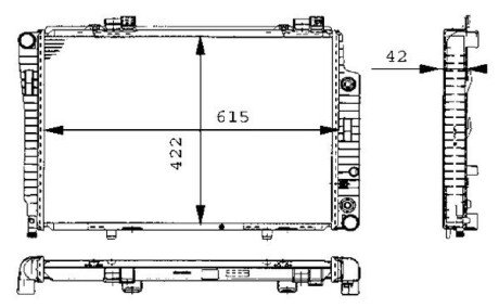 Радіатор охолоджування CR 248 000S