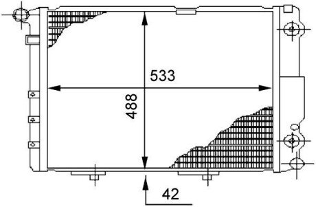 Радиатор охлаждения CR 294 000S