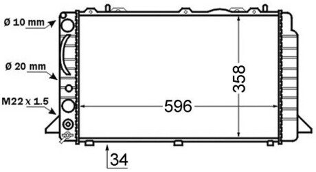 Радіатор охолоджування MAHLE / KNECHT CR 396 000S (фото 1)