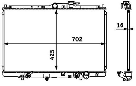 Радіатор охолоджування CR 547 000S