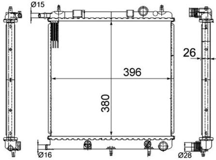 Радіатор охолодження CR 556 000S