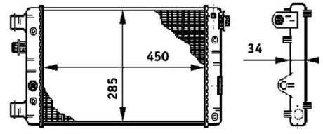 Радіатор охолодження CR 632 000S