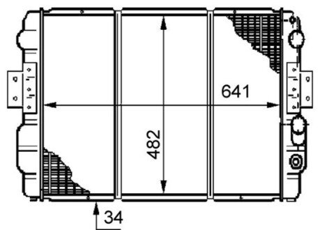 Радіатор охолодження CR 633 000S