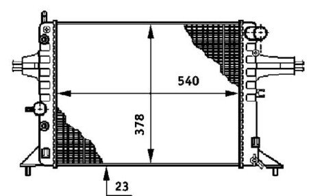 Радіатор охолодження CR 650 000S