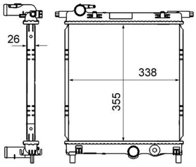 Радіатор охолодження CR 831 000S