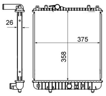 Радіатор охолодження CR 836 000S