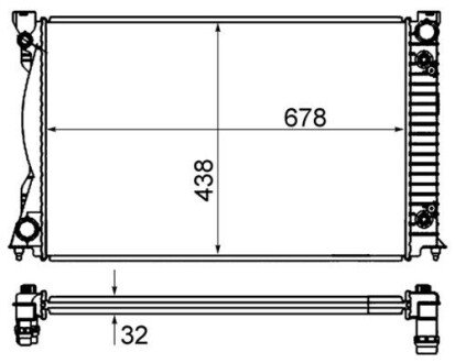 Радіатор охолодження CR 842 000S