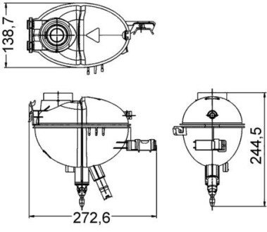 Расширительный бачок CRT 209 000S