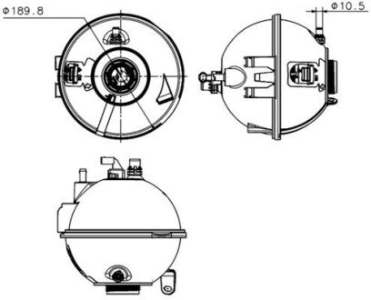 Бачок розширювальний CRT 223 000S