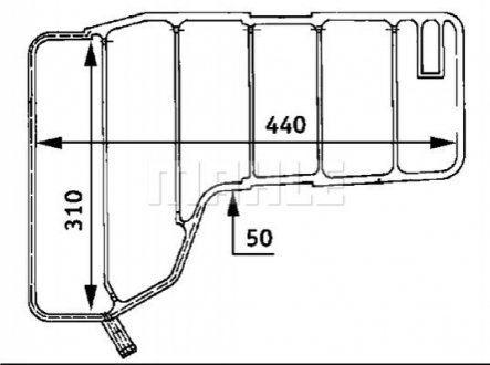 Розширювальний бачок MAHLE / KNECHT CRT 38 000S (фото 1)