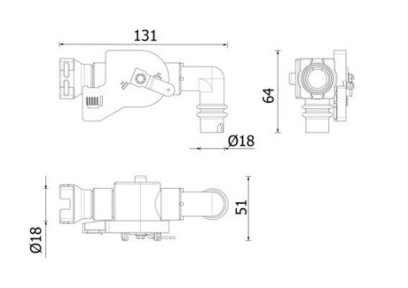 Клапан пічки CV 27 000P