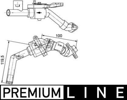 Клапан печки Mahle CV 8 000P