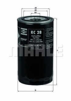 Паливний фільтр MAHLE / KNECHT KC28 (фото 1)