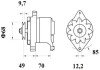 Генератор MAHLE / KNECHT MG156 (фото 2)