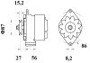 Генератор MAHLE / KNECHT MG215 (фото 2)